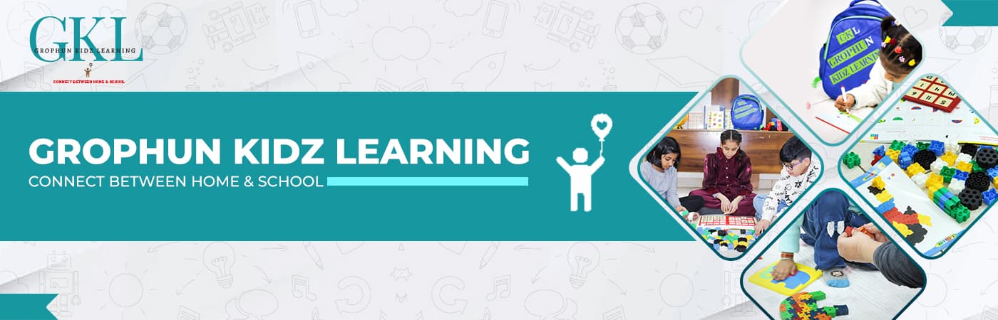 Children learning with Grophun Kidz Learning kits