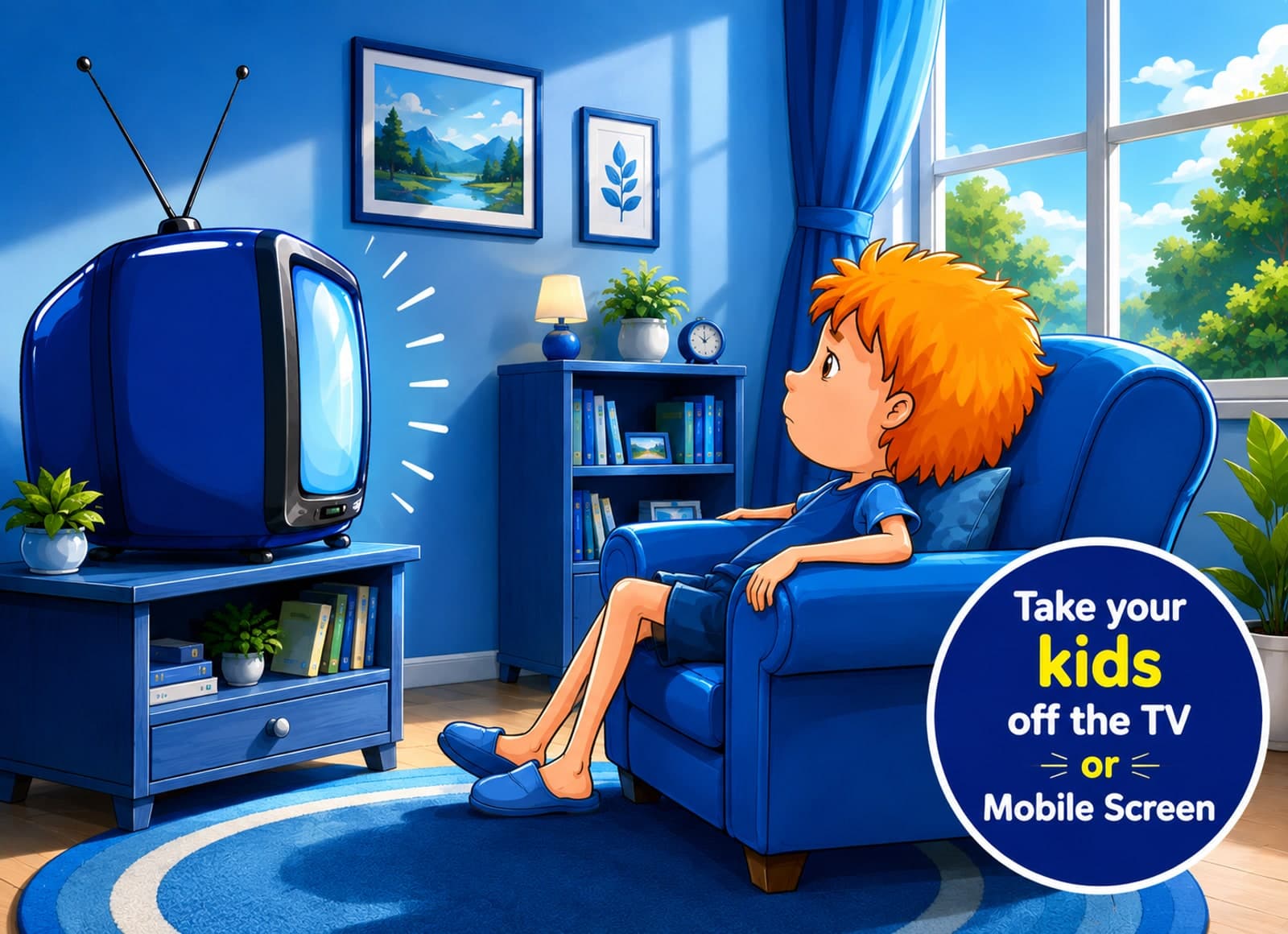 Take your kids off the TV or mobile screen