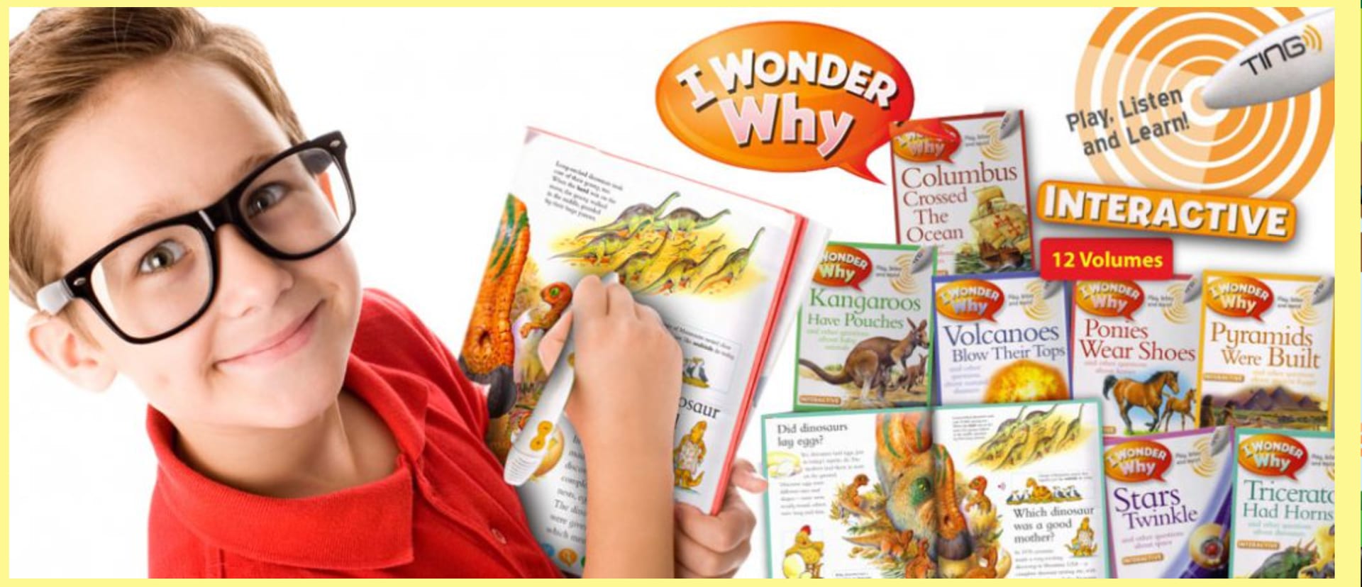 I Wonder Why Interactive — 12 volumes, play, listen and learn